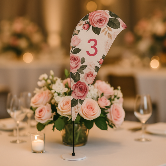 table beachflag flag party custom personalised