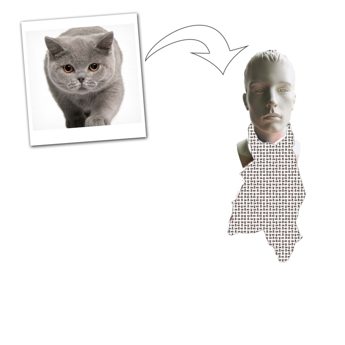 personalised scarf custom picture fashion