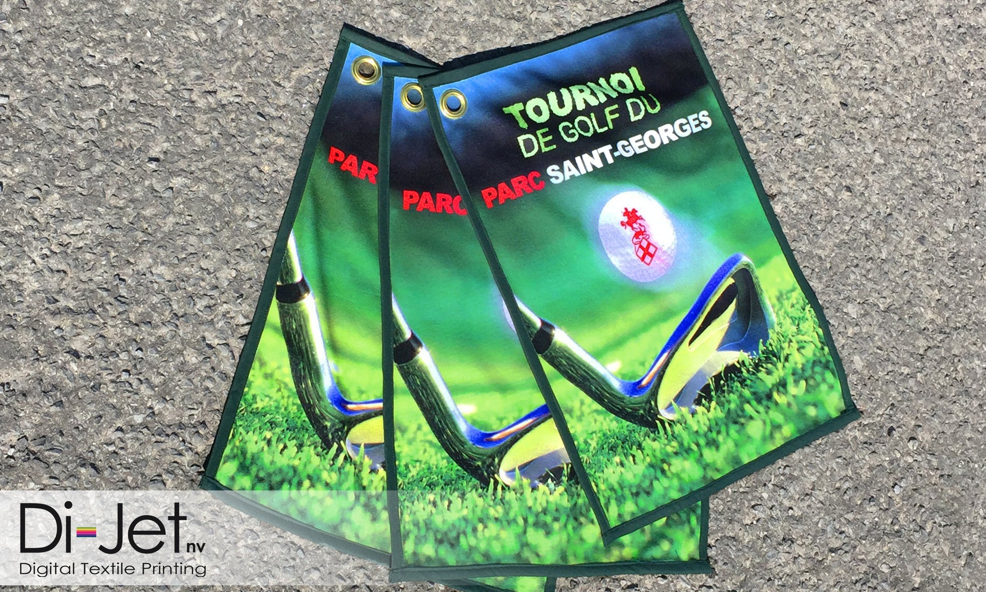 golf towel custom print personalised photo picture golfclub sport