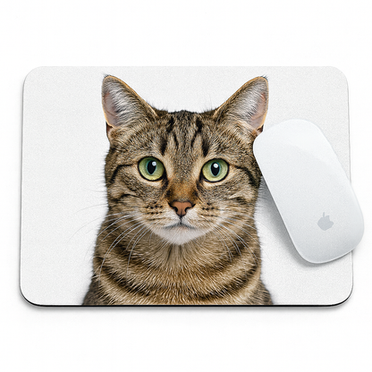 custom Mouse pad with a cat design personalised gift office