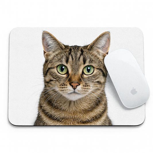 custom Mouse pad with a cat design personalised gift office