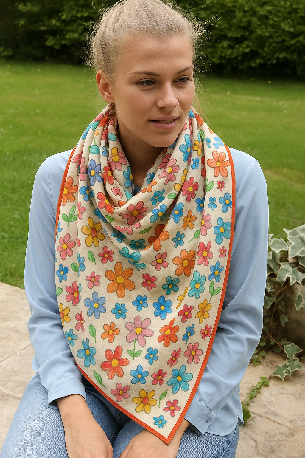 personalised scarf custom picture fashion