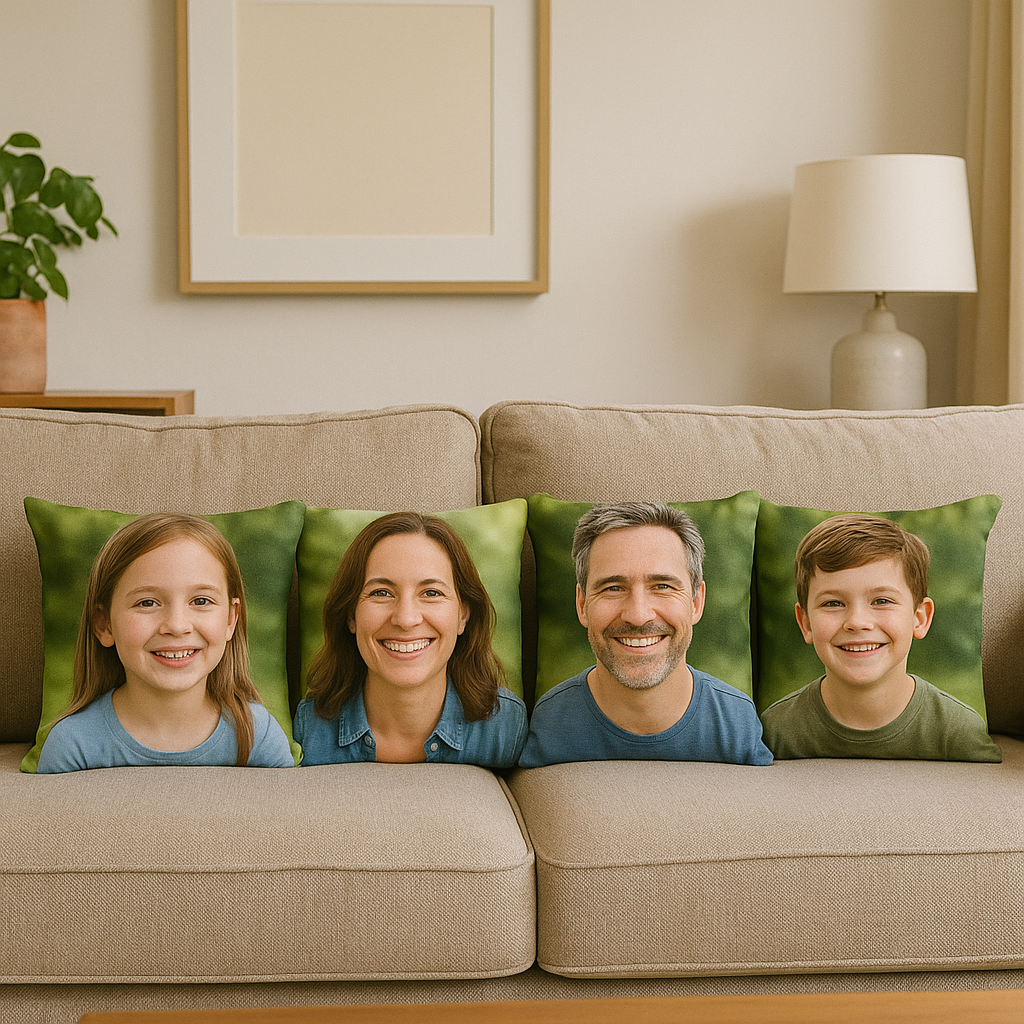 custom print cushion decoration home personalised pillows family
