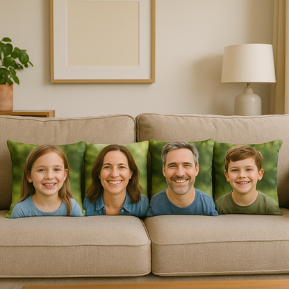 custom print cushion decoration home personalised pillows family