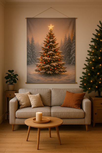 textile poster custom personalised picture logo wall decoration