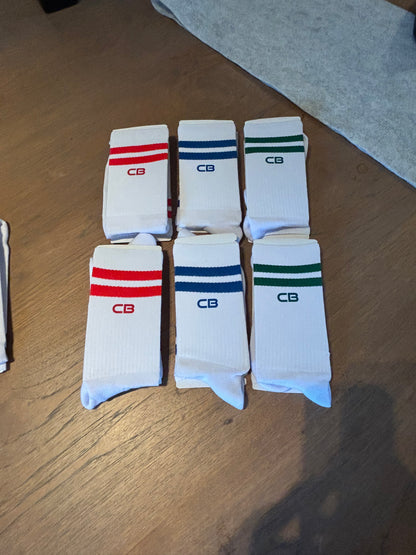 custom sports socks with monogram initials logo picture personalised brand branding emoji