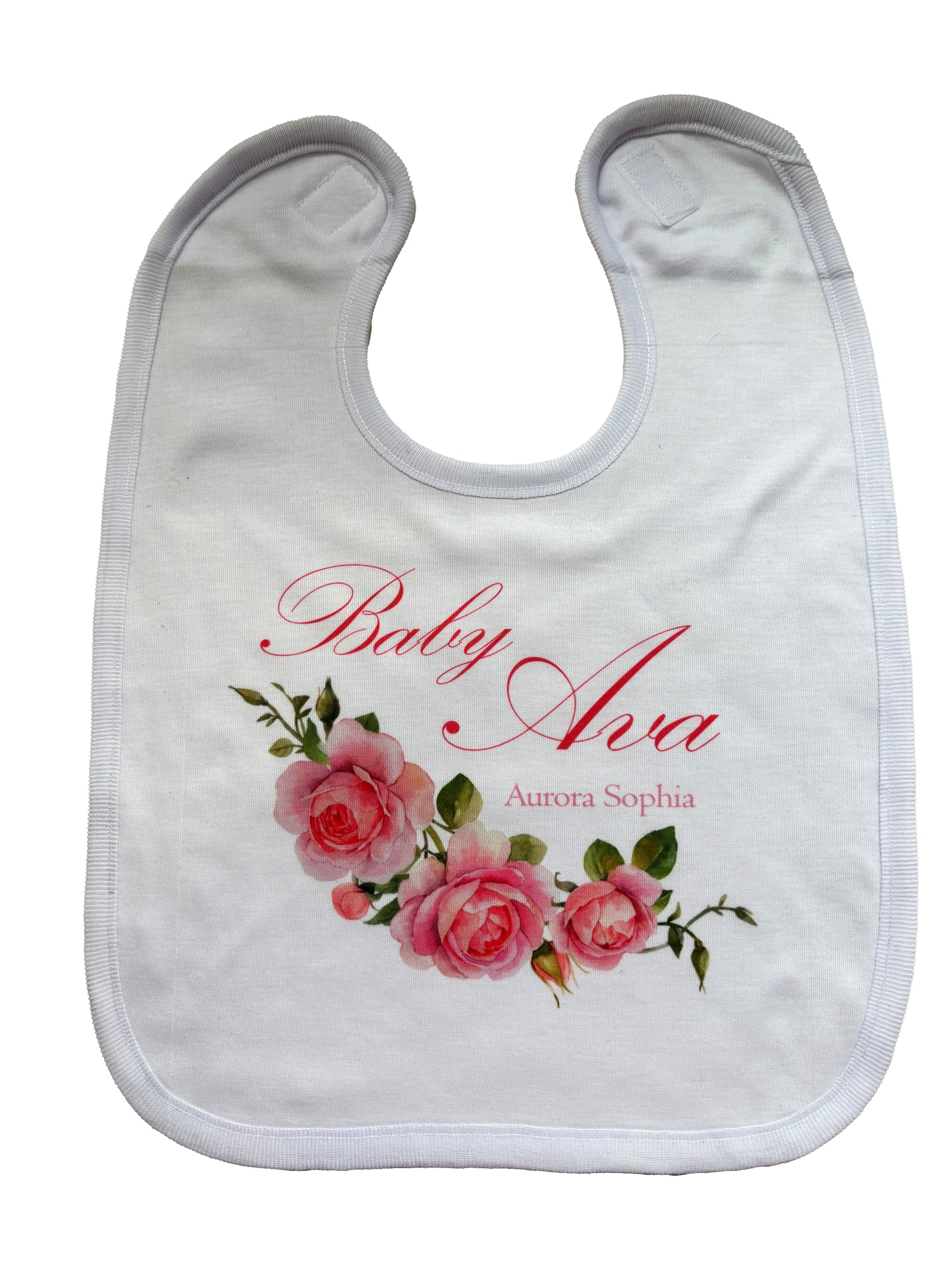 baby bib custom design picture logo name personalised personalization gift
