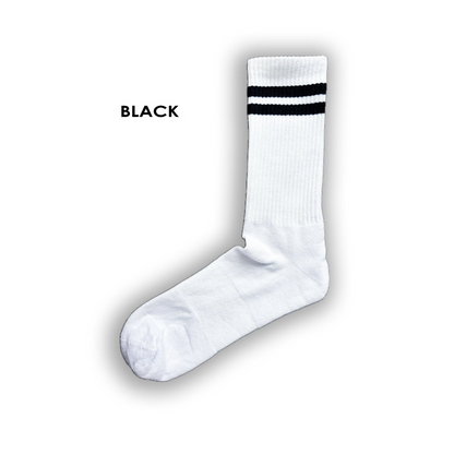 custom sports socks with monogram initials logo picture personalised brand branding emoji black