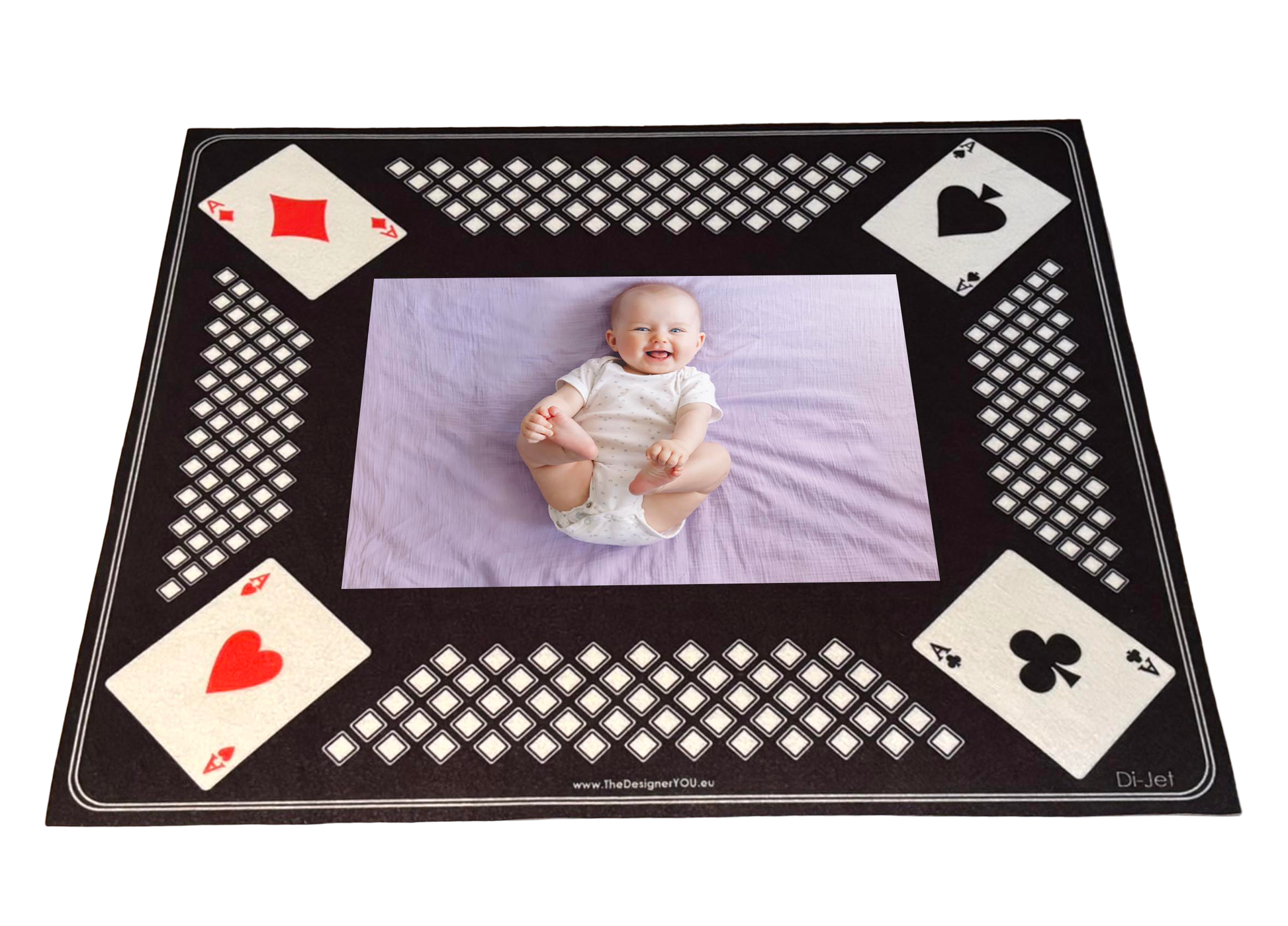 card mat black personalised custom games