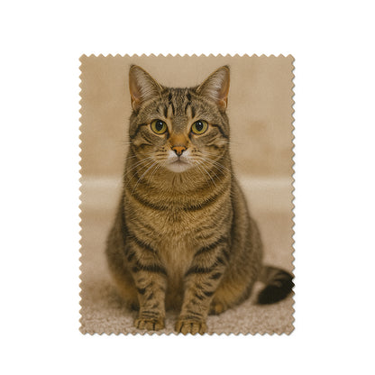 glass cleaning cloth personalised cat