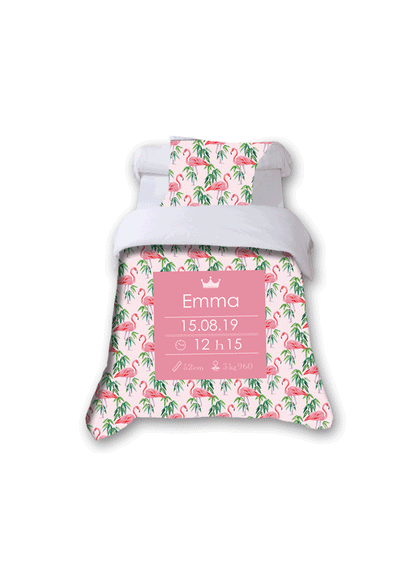 Duvet cover personalised custom baby