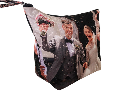 make-up bag pouch custom made personalised picture wedding baby kids family gift photo dog cat