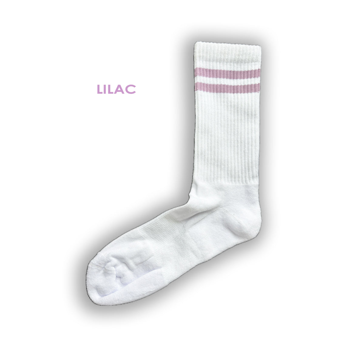 custom sports socks with monogram initials logo picture personalised brand branding emoji lilac