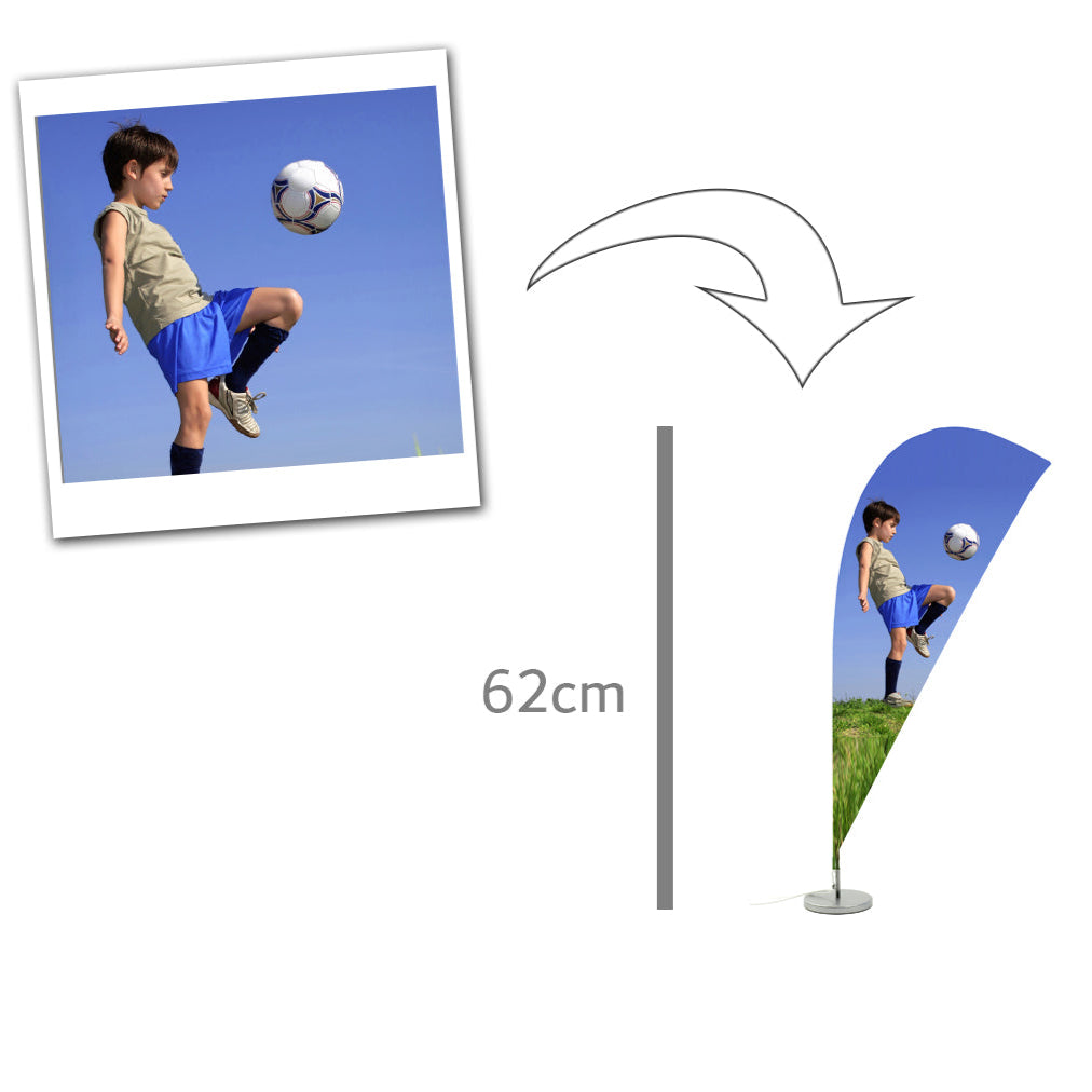 table beachflag flag party custom personalised