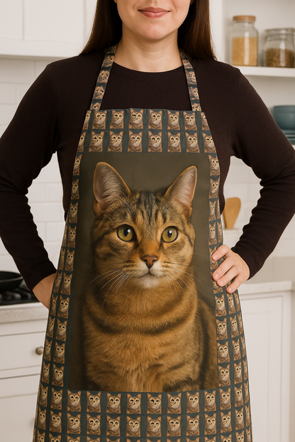 apron kitchen BBQ gift custom made personalised dog family cat