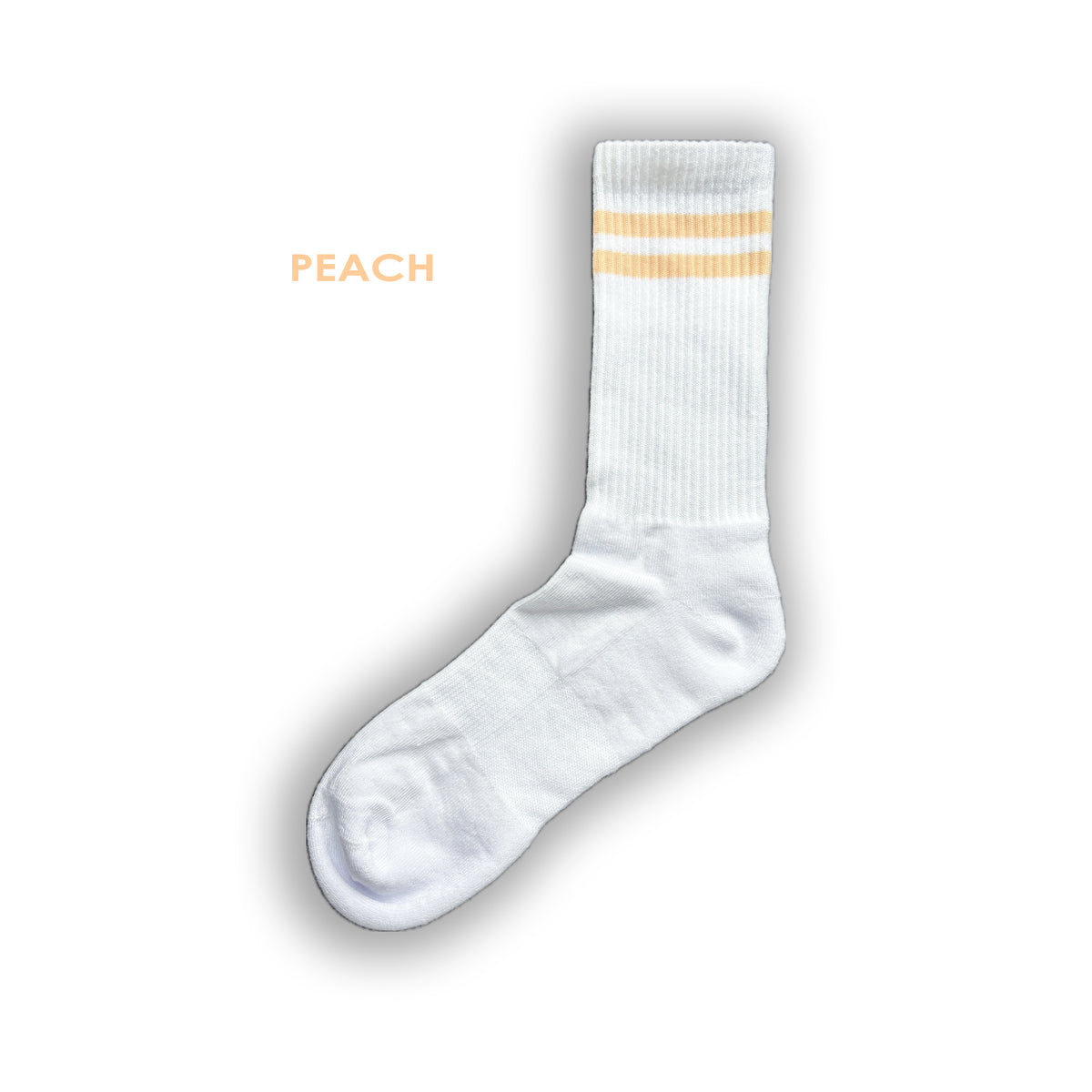 custom sports socks with monogram initials logo picture personalised brand branding emoji peach