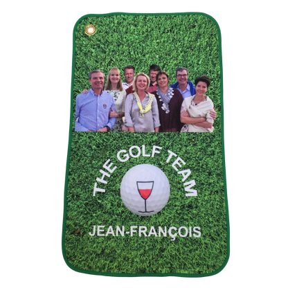 golf towel custom print personalised photo picture golfclub sport