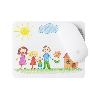 custom Mouse pad with a kids drawing personalised gift office
