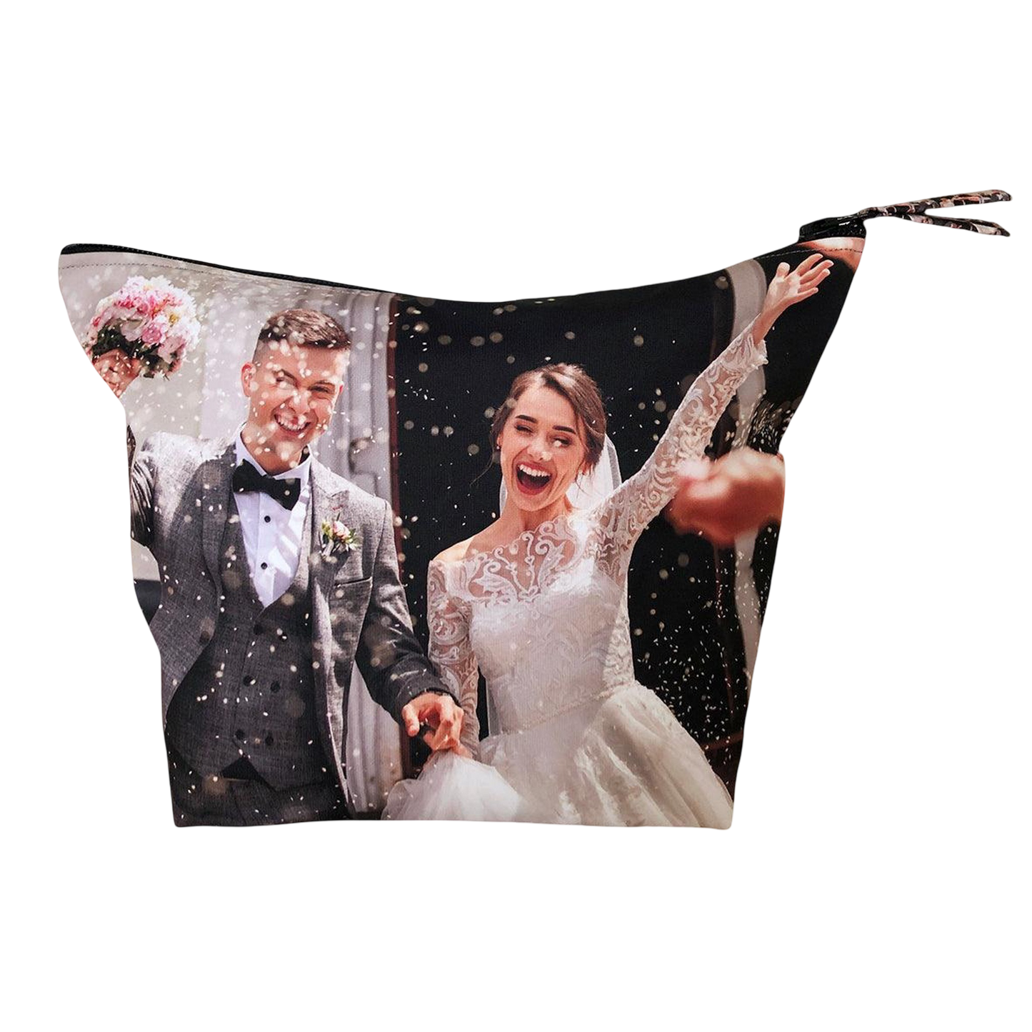 make-up bag pouch custom made personalised picture wedding baby kids family gift photo