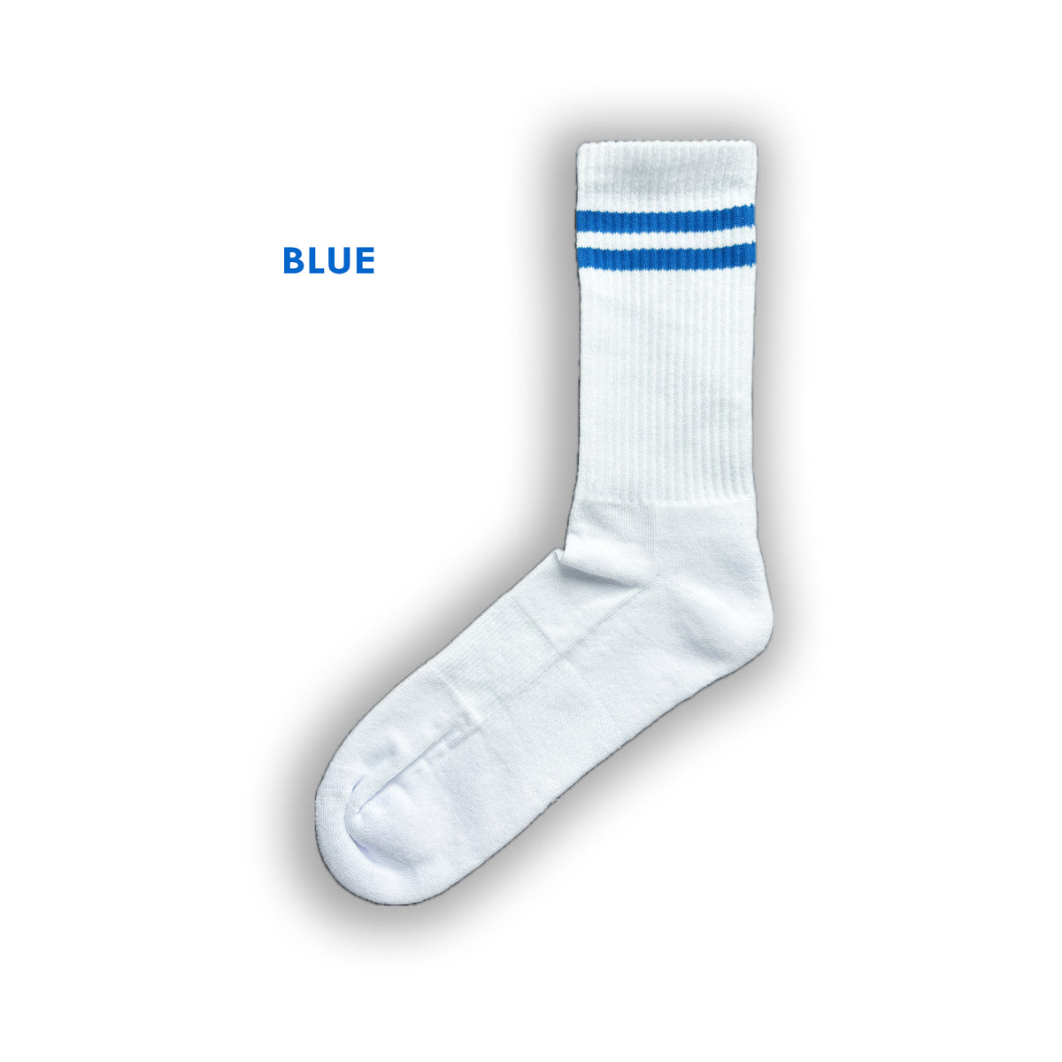 custom sports socks with monogram initials logo picture personalised brand branding emoji blue