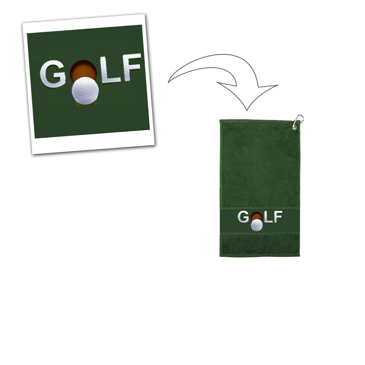 personalised golf towel gift