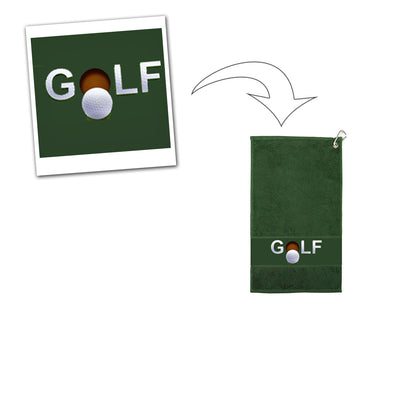 personalised golf towel gift